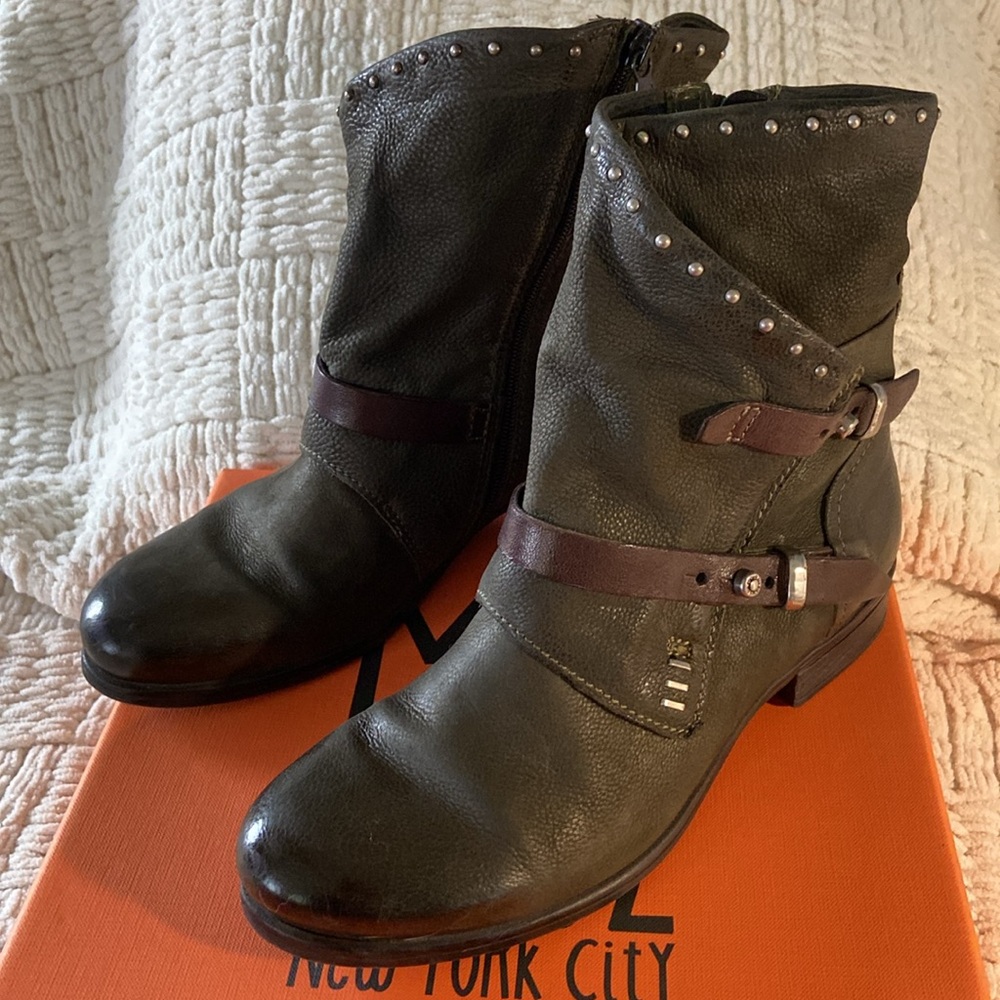 Miz Mooz Sambuca Olive Leather Boot EU 8
